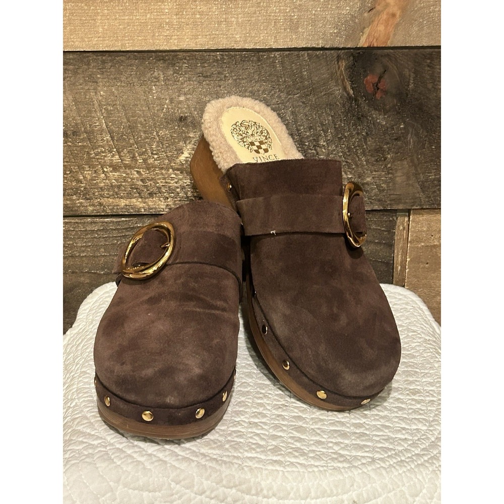 Vince Camuto Canzenee Sherpa Clogs Women's Size 9 medium 40